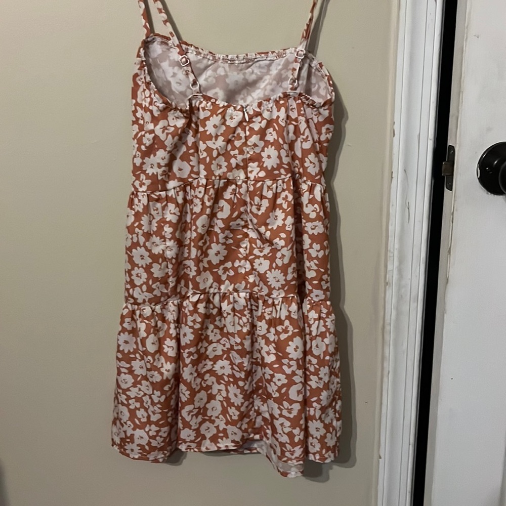 SHEIN - dress size 9Y white followers yellow and white dress